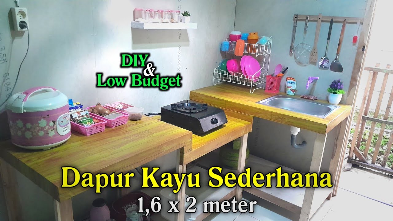 Desain Meja Dapur Kayu