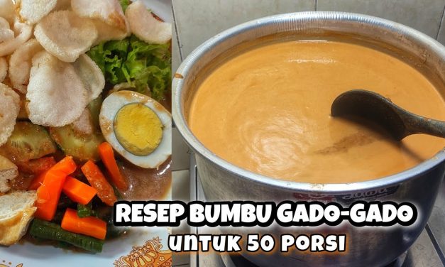 Cara Mudah Anti Gagal Membuat Bumbu Gado-Gado Yang Gurih