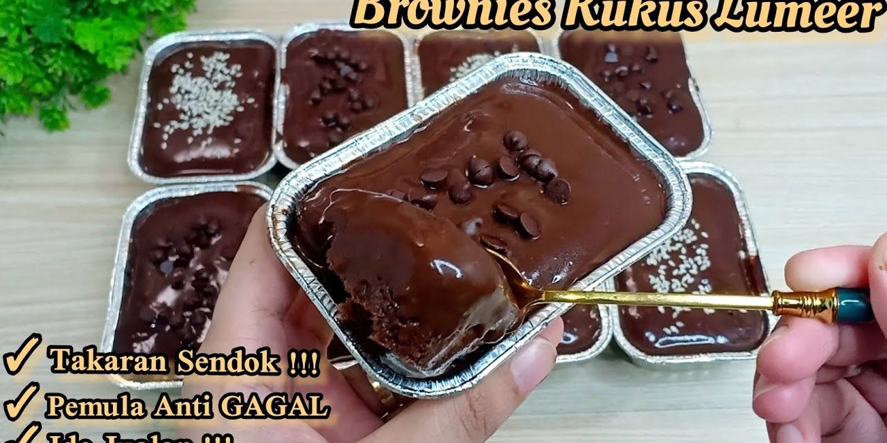 Brownies Lumer Takaran Sendok Anti Gagal, Cocok Untuk Pemula