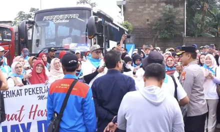 Hari Buruh Di Depok Diamankan Ratusan Personel Gabungan