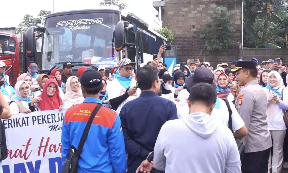 Hari Buruh Di Depok Diamankan Ratusan Personel Gabungan
